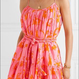 RHODE Resort Nala Pink Orange Mini Dress Size S